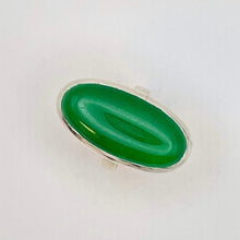Ladda upp bild till gallerivisning, Cocktailring med Nefrit Jade sten