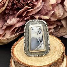 Ladda upp bild till gallerivisning, Oxiderad ring med dendrit opal