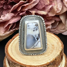 Ladda upp bild till gallerivisning, Oxiderad ring med dendrit opal