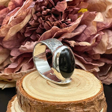 Ladda upp bild till gallerivisning, Ring med svart onyx
