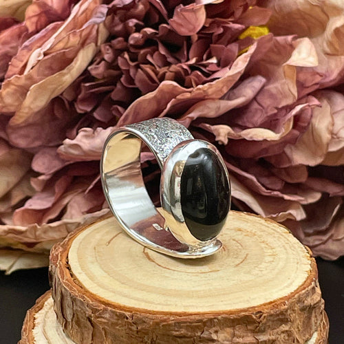 Ring med svart onyx