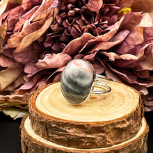 Ladda upp bild till gallerivisning, Ring med agat