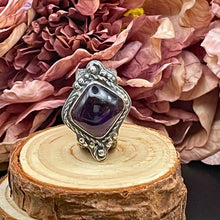 Ladda upp bild till gallerivisning, Oxiderad ring med ametist