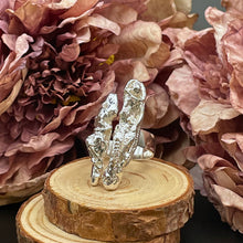 Ladda upp bild till gallerivisning, Öppen ring med fritt format silver