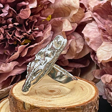 Ladda upp bild till gallerivisning, Öppen ring med fritt format silver