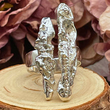 Ladda upp bild till gallerivisning, Öppen ring med fritt format silver