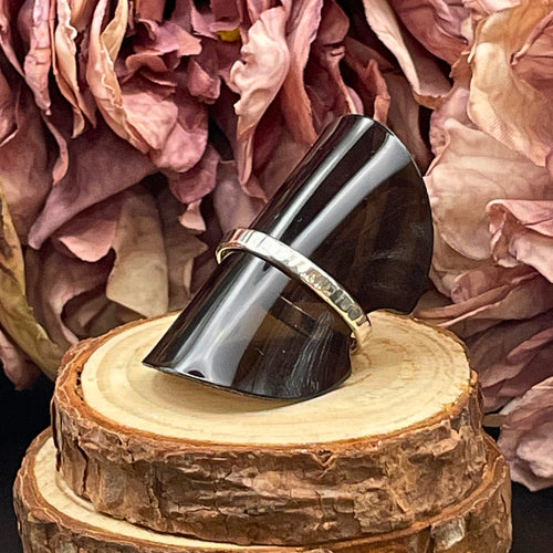 Smal penhamrad silverring