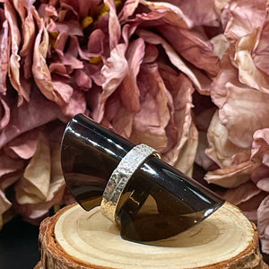 Ring med silverströssel