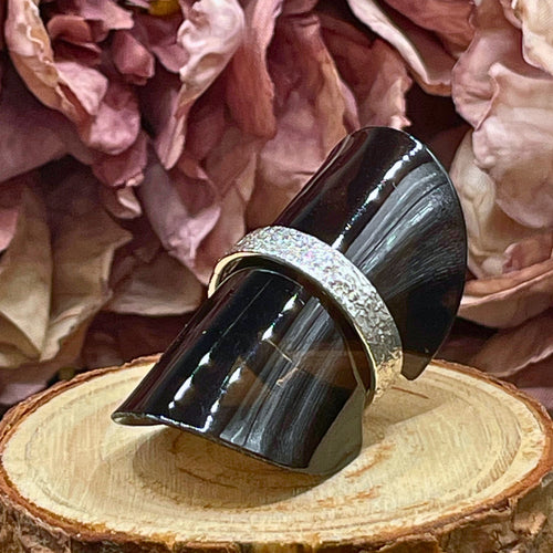 Ring med silverströssel
