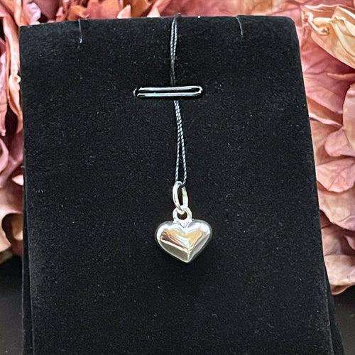Tungt hjärta i sterling silver